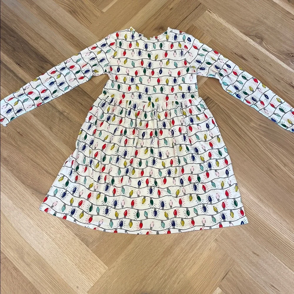 Hanna Andersson Girl’s Holiday Print Rib Dress - Picture 5 of 5